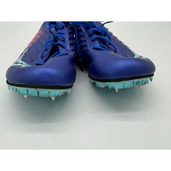 Saucony Women's Spitfire 5 Running Spikes Performance Shoes Size 9.5 Blue Pink - Picture 12 of 15